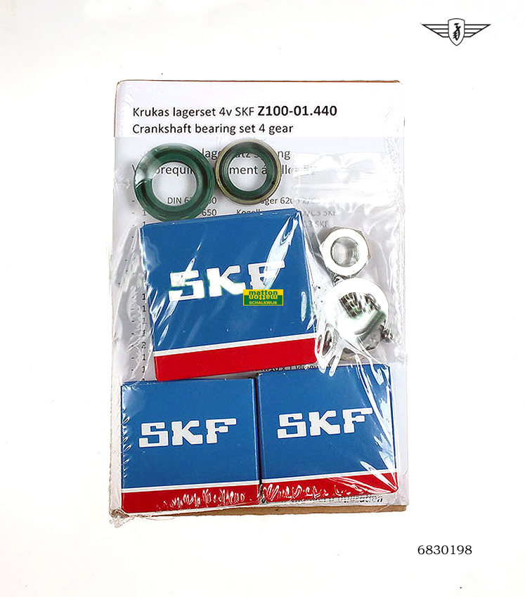 6830198 0604 Krukaslagerset SKF compleet Zundapp 4V 6830198 0604 Krukaslagerset SKF compleet Zundapp 4V